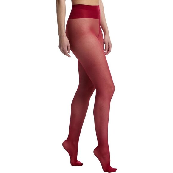 Wolford x REVOLVE Individual 10 Back Seam Tights in Soft Cherry Small New Womens - Picture 3 of 11
